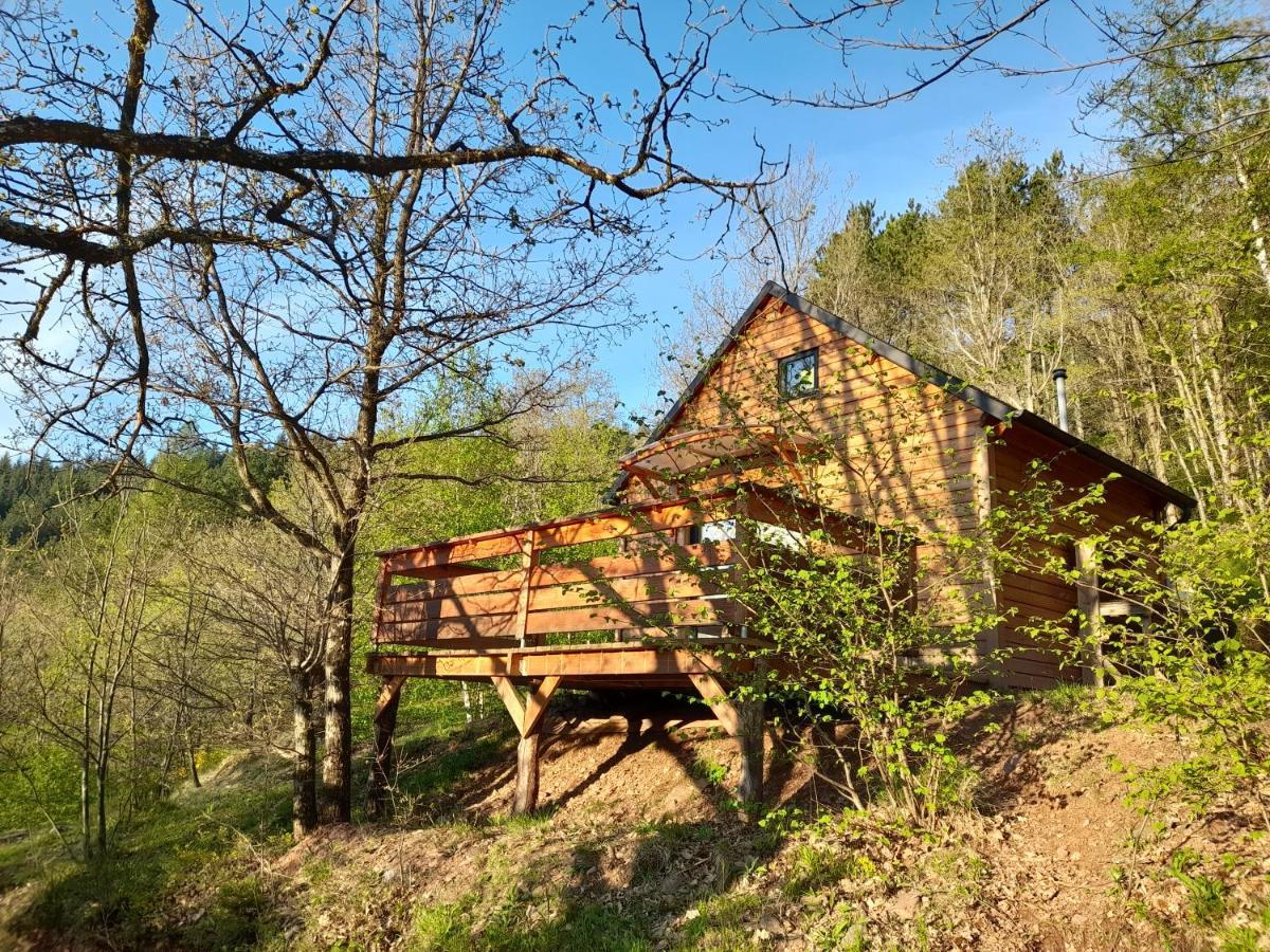 Mon chalet au cœur des Cévennes Vebron Exterior foto